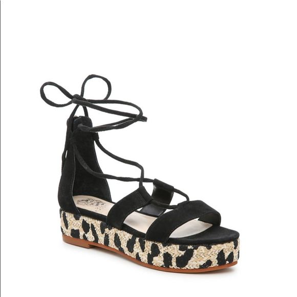 NWOB Host Pick Vince Camuto Bellia Espadrille Platform Sandals Size 8. - Picture 1 of 5